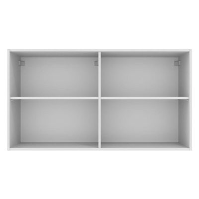 Armário Aéreo Madesa Agata 120 Cm 2 Portas - Branco Branco
