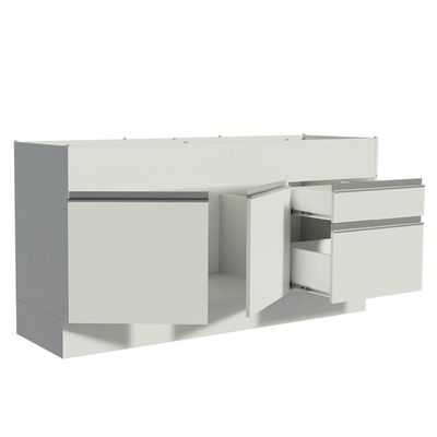 Balcão de Pia Glamy 2 Portas 2 Gavetas Madesa