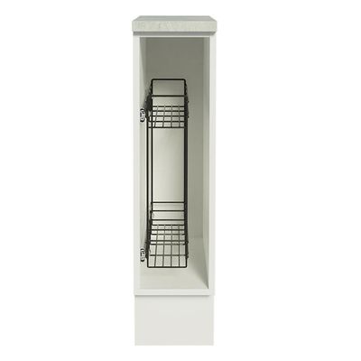 Balcão Porta-temperos Glamy, Agata e Stella 20cm Branco