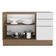 Balcão de Pia Stella 2 Portas 3 Gavetas Rustic/branco Madesa