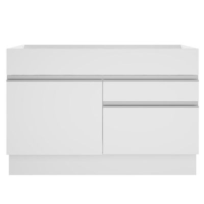 Balcão de Pia Glamy Branco 1 Porta e 2 Gavetas Madesa