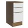 Balcão 40Cm 3GVT Rustic/Branco Veludo Lux Madesa Rustic