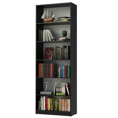 Estante Livreiro 6908 com 6 Nichos Preto