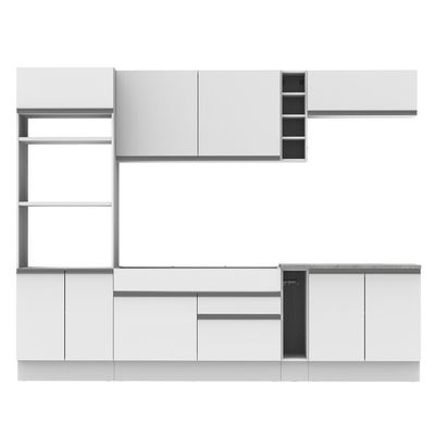 Cozinha Completa Vicenza Branco Armário Balcão Madesa