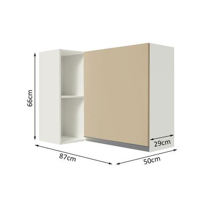 Armário Aéreo Smart 100% Mdf com 1 Porta e Adega Branco