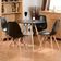 Conjunto De Mesa De Jantar Eames Eiffel 90Cm Com 4 Cadeiras