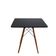 Mesa Eiffel Quadrada 80x80cm + 04 Cadeiras Eiffel Preta