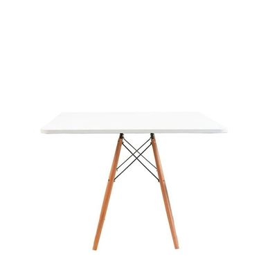 Conjunto Mesa Jantar Eiffel 80cm Branco Mdf 4 Cadeiras