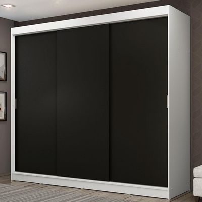 Guarda-roupa Casal 3 Portas de Correr 3 Gavetas Madesa