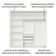 Guarda-roupa Casal Austin 4 Portas 3 Gavetas Branco