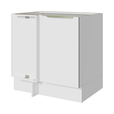 Balcão 1 Porta (sem Tampo) Branco/Branco Veludo