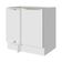Balcão 1 Porta (sem Tampo) Branco/Branco Veludo