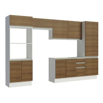 Cozinha Acordes Glamy Rustic MDF 11 Portas Madesa
