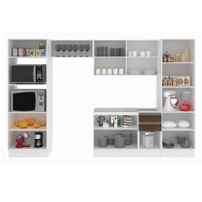 Cozinha Acordes Glamy Rustic MDF 11 Portas Madesa