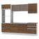 Cozinha Acordes Glamy Armário Torre Balcão MDF Rustic Madesa
