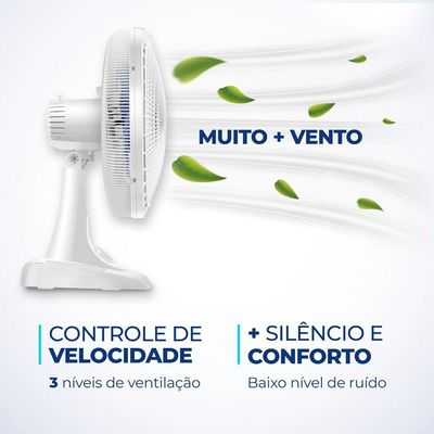 Ventilador Mesa Mondial - 06 Pás - Vsp-40-w 127V/60Hz