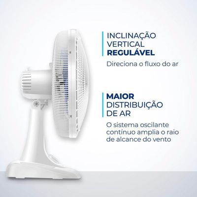 Ventilador Mesa Mondial - 06 Pás - Vsp-40-w 127V/60Hz