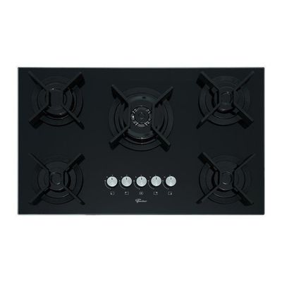 Cooktop A Gás Fischer 5 Bocas Tripla Chama Infinity Com Trempe De Ferro Fundido Mesa Vidro 26298-57077 Bivolt