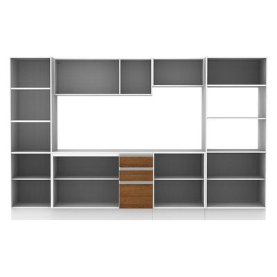 Cozinha Completa 300 Cm Modulada Com Armário, Balcão E Tampo