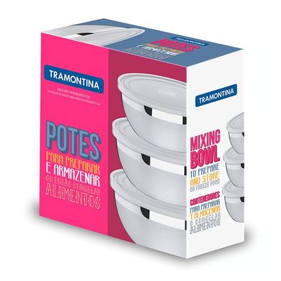 Jogo De Potes Tramontina Freezinox 64220210 Inox 64220210