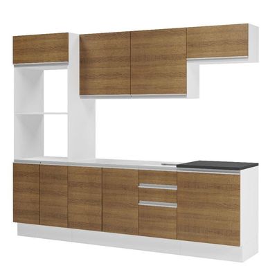 Cozinha Completa 100% Mdf Madesa Acordes Branco Rustic