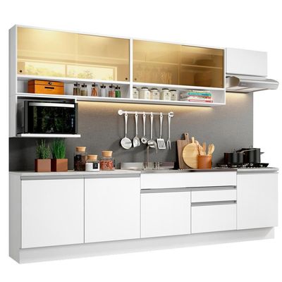 Cozinha Completa Verona Armário/Balcão s/ Tampo Pia Madesa