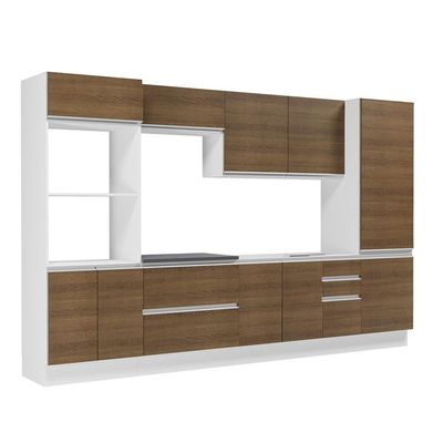 Cozinha Completa 100% Mdf Madesa Acordes Branco Rustic