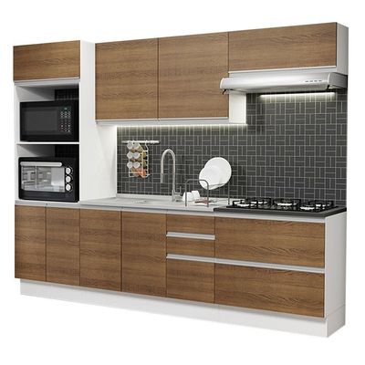 Cozinha Completa 100% Mdf Madesa Acordes Branco Rustic