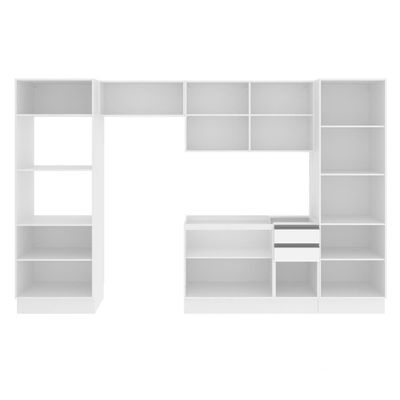Cozinha Acordes Glamy Branco 100% MDF 11 Portas Madesa