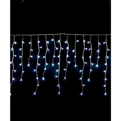 Cascata Pisca 320 Leds Azul Natal Fio Branco De 3x2m E 220v