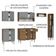 Armário De Cozinha Compacta 261 Cm Rustic/cinza Emilly Madesa 09 Rustic/cinza
