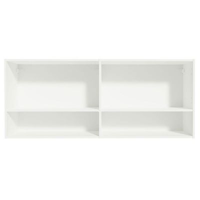 Armário Aéreo 120 Cm 2 Portas 2 Nichos Branco Para Cozinha