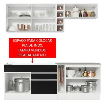 Cozinha Completa Parma com Armário/Balcão Madesa