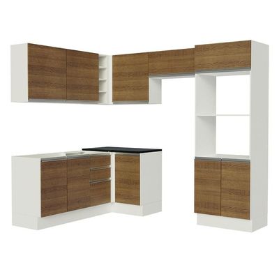 Cozinha Completa Acordes Glamy Rustic 100% MDF Canto Madesa