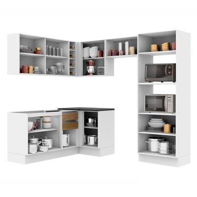 Cozinha Completa Acordes Glamy Rustic 100% MDF Canto Madesa