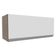 Armário Aéreo Glamy 80cm 1 Porta Rustic/Branco Madesa