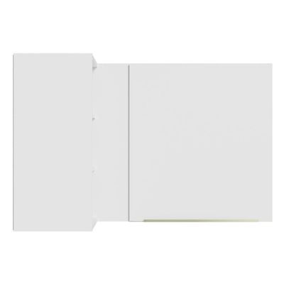 Armário Aéreo Com Adega Acoplada 1 Porta Branco/Branco