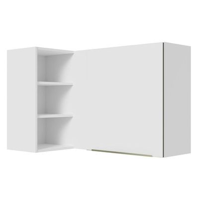 Armário Aéreo Com Adega Acoplada 1 Porta Branco/Branco