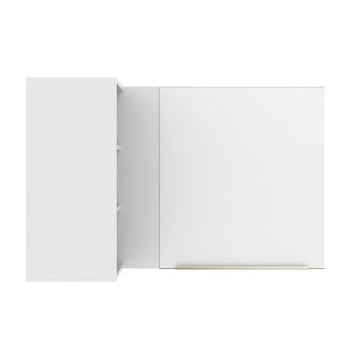 Armário Aéreo Com Adega Acoplada 1 Porta Branco/Branco