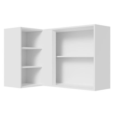 Armário Aéreo Com Adega Acoplada 1 Porta Branco/Branco