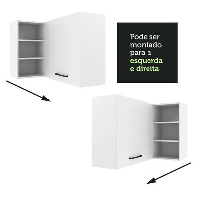Armário Aéreo 1 Porta Para Linha De 60 Cm Branco
