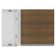 Armário Aéreo de Canto Glamy 100%MDF 1Porta BR/Rustic Madesa