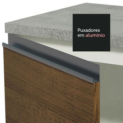 Cozinha Completa 329001 Com Armário E Balcão Branco/Rustic