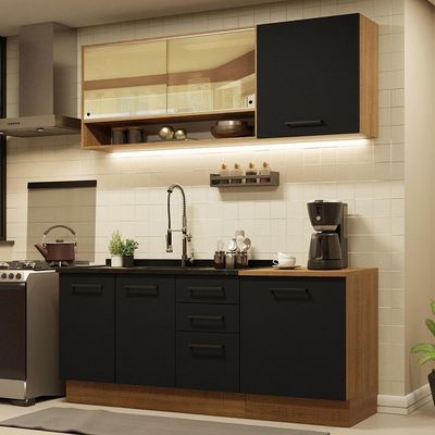 Cozinha Completa Madesa Agata 180002 Com Armário E Balcão