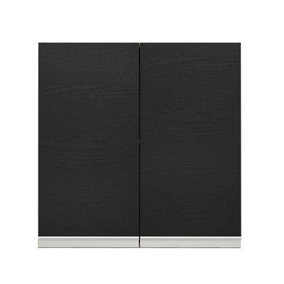 Armário Aéreo 70 Cm 2 Portas Rustic/preto Glamy Rustic/preto