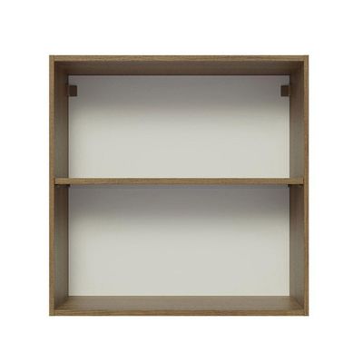 Armário Aéreo 70 Cm 2 Portas Rustic/preto Glamy Rustic/preto