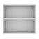 Armário Aéreo 70 Cm 2 Portas Branco/Preto Branco/Preto