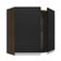 Armário Aéreo 70 Cm 2 Portas Rustic/preto Glamy Rustic/preto