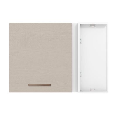 Armário Aéreo De Canto 1 Porta Agata Madesa Branco/crema