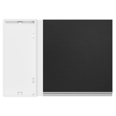 Armário Aéreo De Canto 100% Mdf 1 Porta Branco/preto Acorde